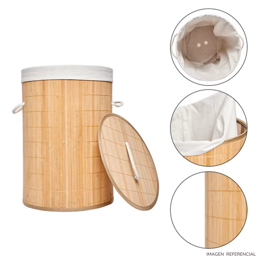 Cesta de ropa Tacho de ropa Multiusos Bambu