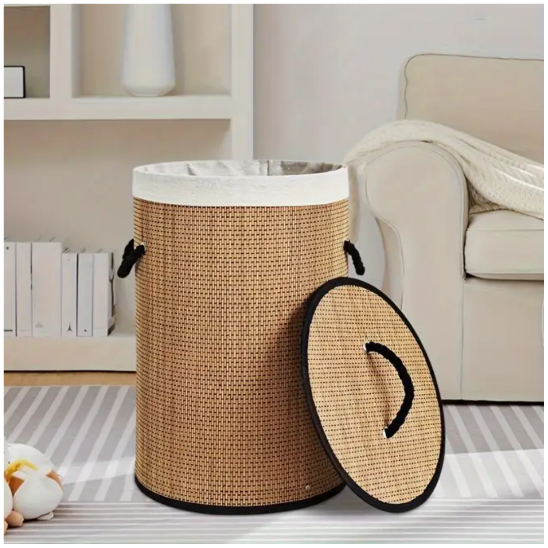 Cesta Tacho de ropa Bambú Multiusos