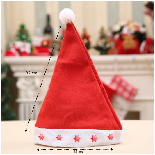 Gorro navideño feliz navidad luces pack x6