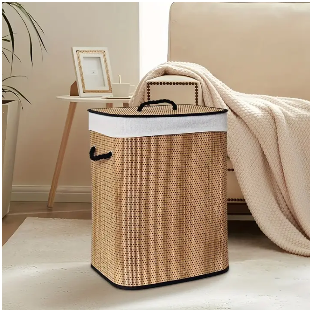 Cesta Tacho de ropa Bambú Multiusos