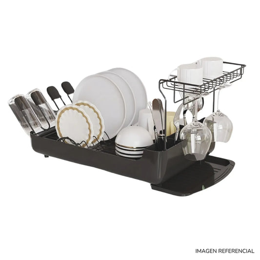 Escurridor de platos y copas elegante