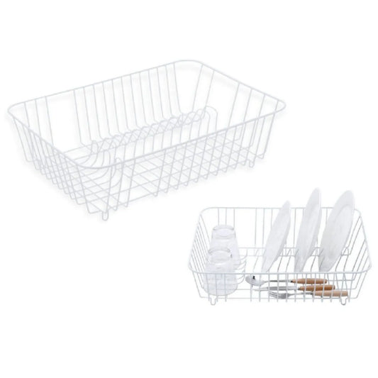 Organizador escurridor de utensilios y platos Blanco