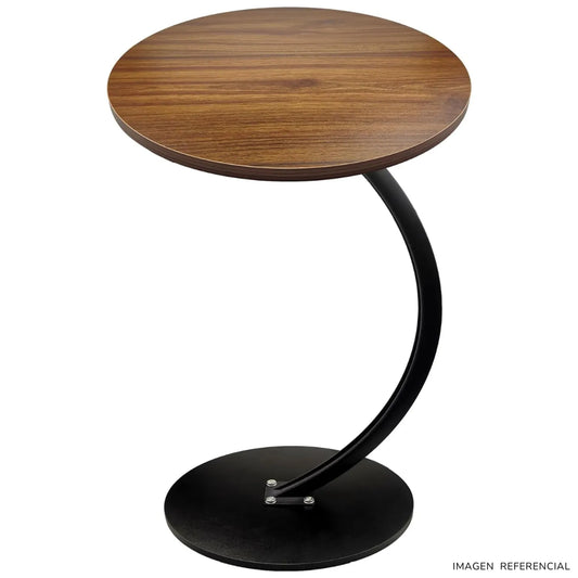 Mesa Auxiliar Circular Moderna en Forma de C