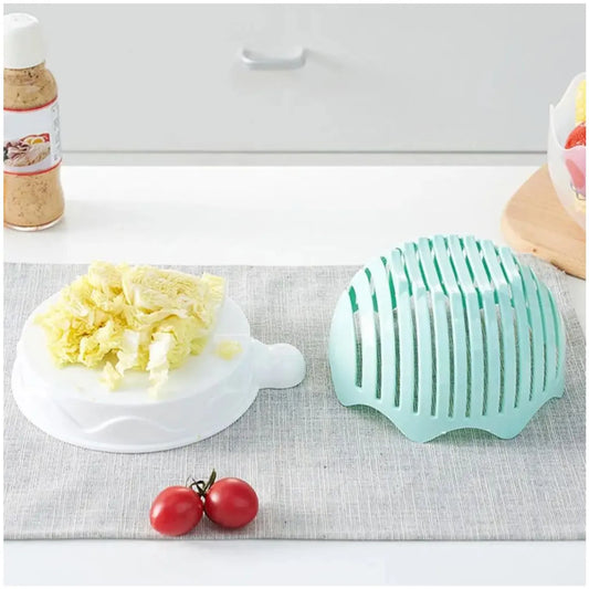 Tazón cortador de ensaladas multifunción 3 en 1 escurridor