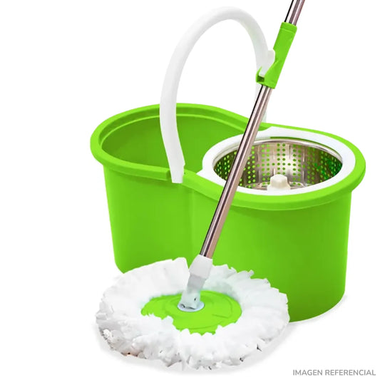 Trapeador con Balde Centrifugador Escurridor Giratorio