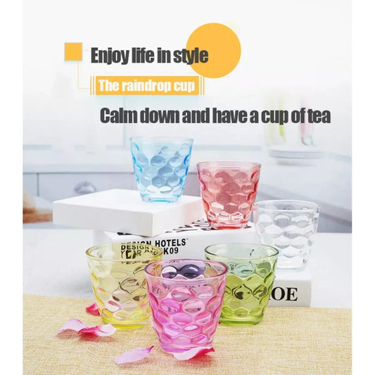 Set x6 Vasos de Vidrio Arcoíris