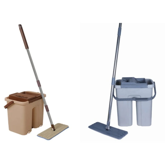 Trapeador Mopa Plana con Balde escurridor