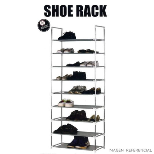 Zapatera organizador de 9 niveles Metalico Grey