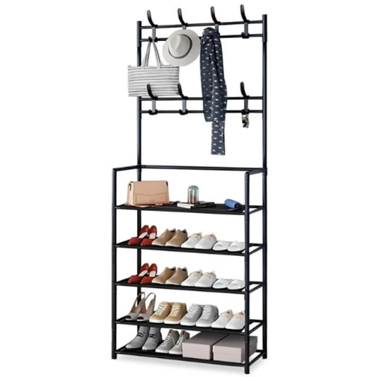Estante Organizador Zapatera Multiusos 5 Niveles Negro