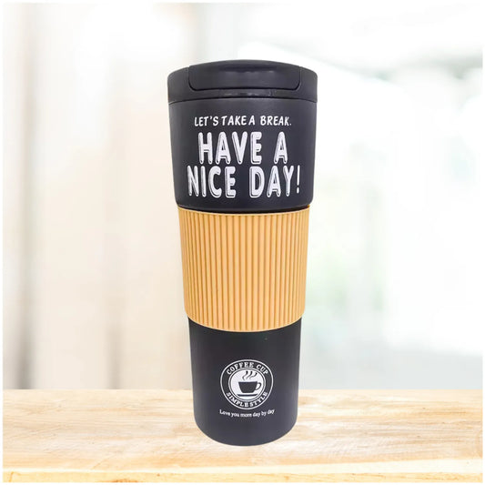 Taza vaso alto de cafe portátil