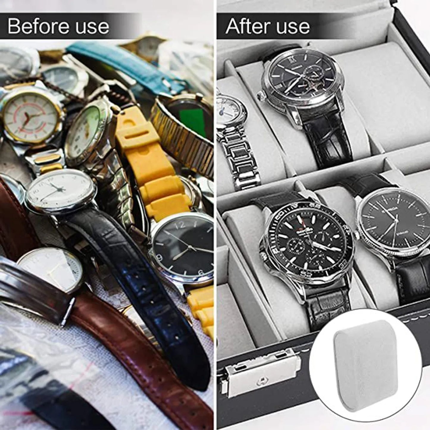 Porta Relojes Pulseras de Lujo Elegante 12 Compartimientos