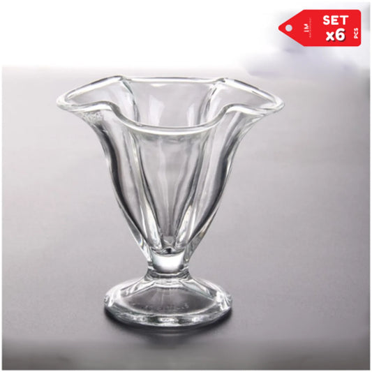 Copa Cono para Helado Postre Set x6