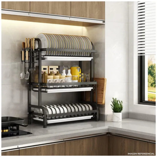 Escurridor Organizador Rack de 3 Niveles