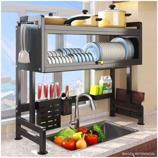 Escurridor Organizador de Platos 2 niveles 85 cm