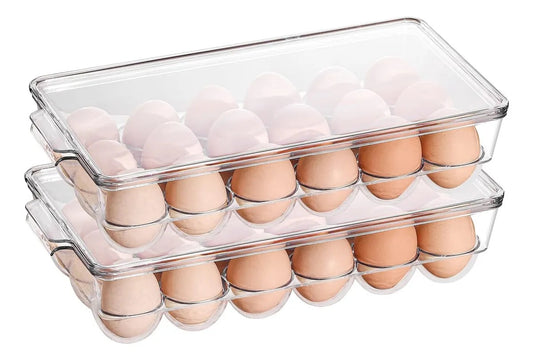 Contenedor organizador de huevos Pack x2