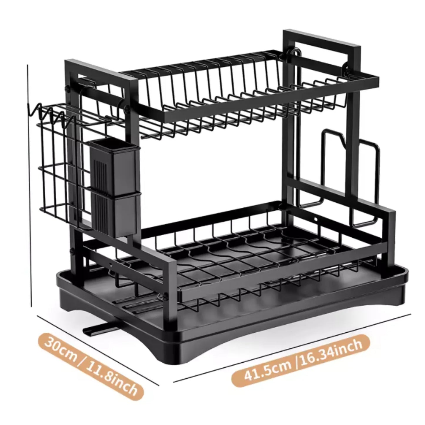 Escurridor Organizador Rack de 2 Niveles