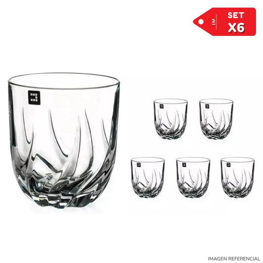 Set x 6 Vasos para Whisky y Licores