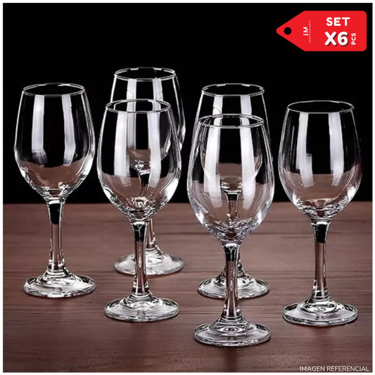 Copas de elegante para tomar vino 320ML set x6