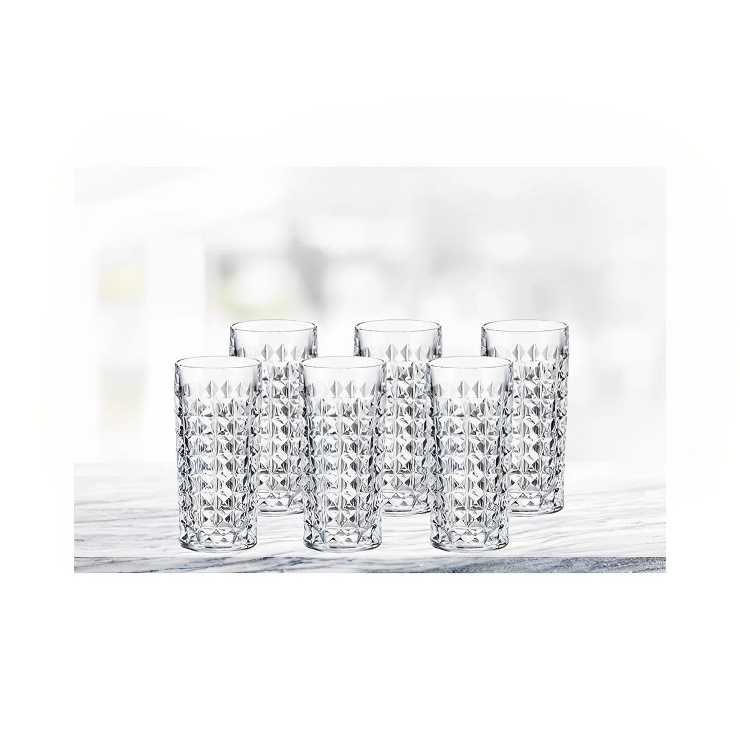 Juego de Jarra Diamon con 6 Vasos Elegantes