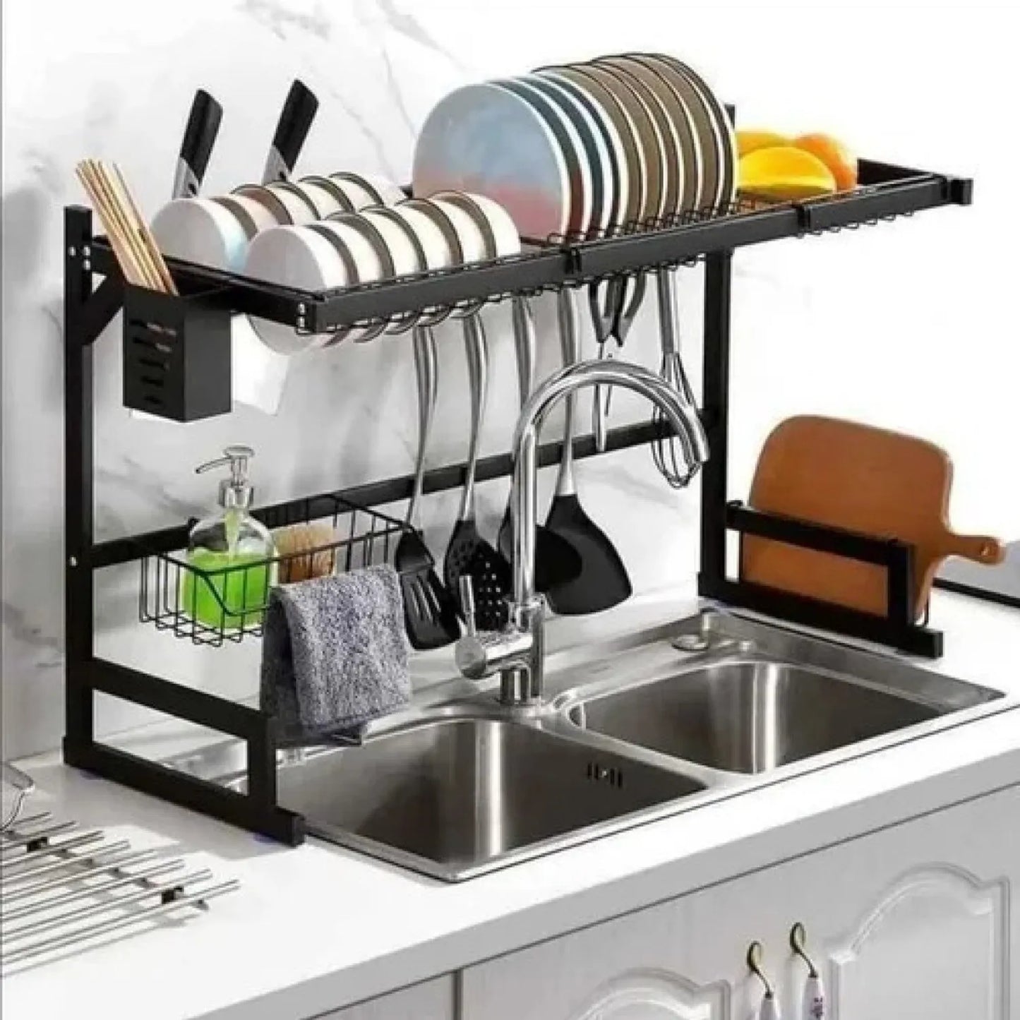 Escurridor Organizador de Platos de Cocina 85 cm