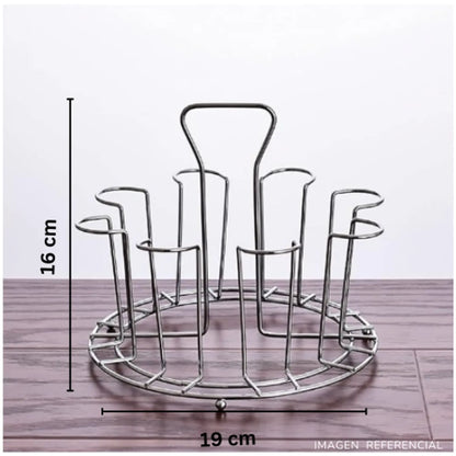 Soporte Escurridor de Vasos Metálico