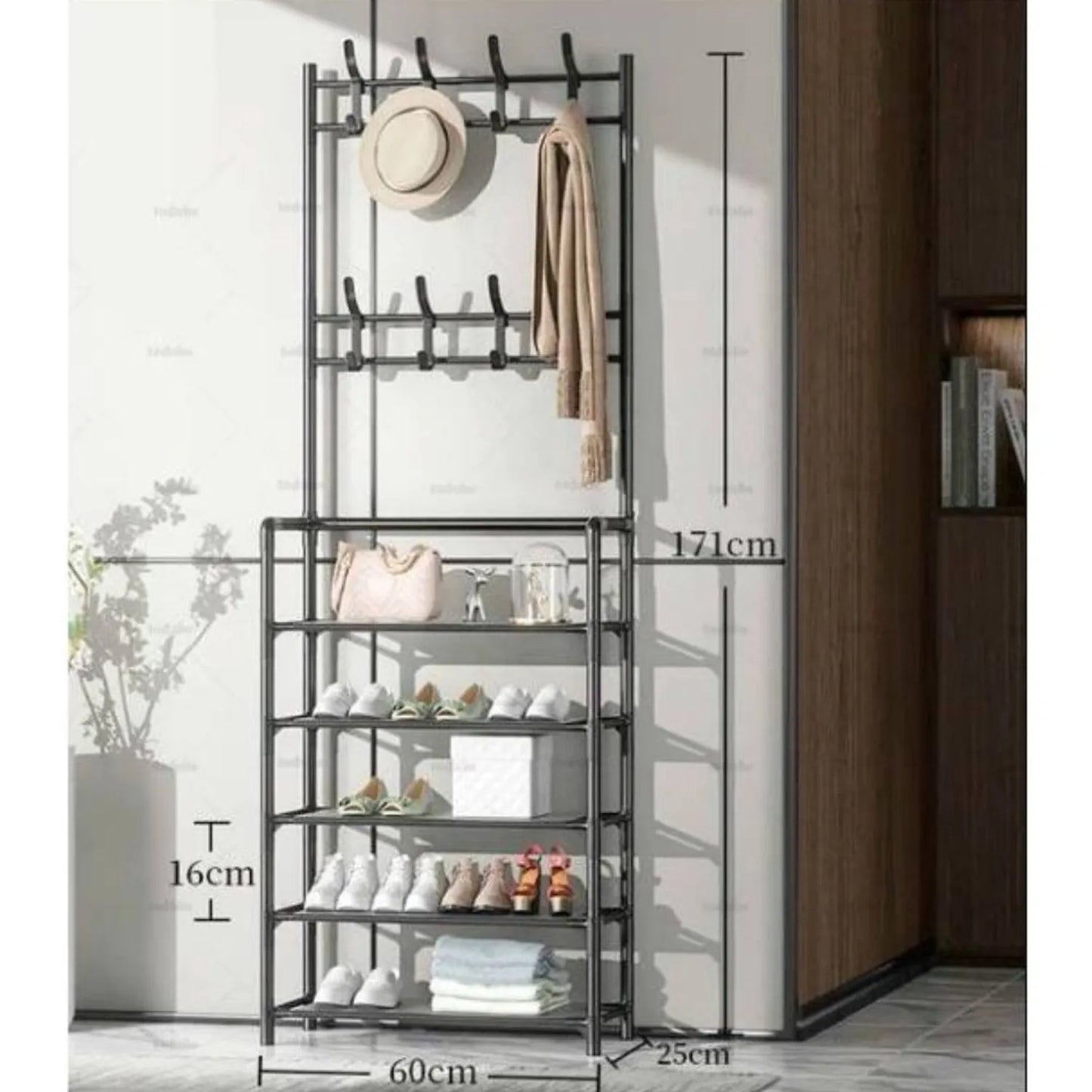 Estante Organizador Zapatera Multiusos 5 Niveles Blanco
