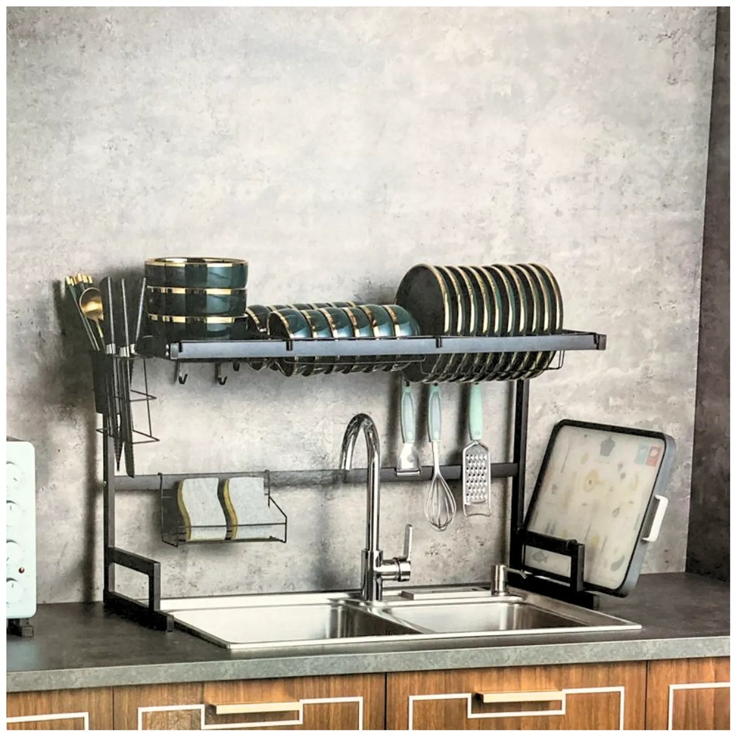 Escurridor Organizador de Platos de Cocina 85 cm