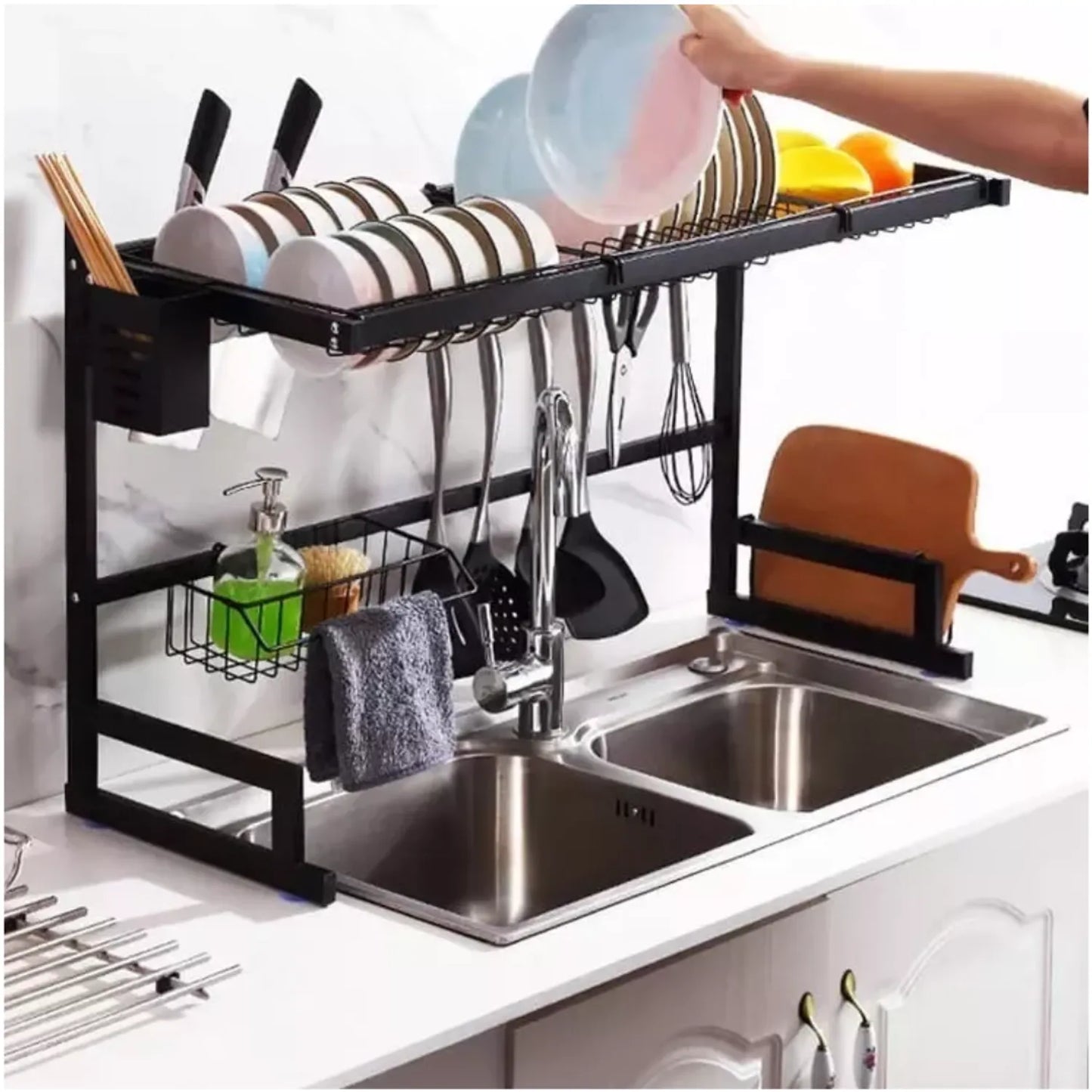Escurridor Organizador de Platos de Cocina 85 cm
