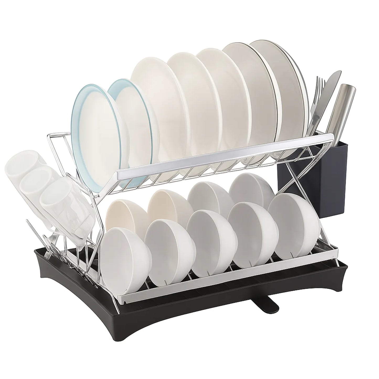 Escurridor Organizador de Platos 2 Niveles X