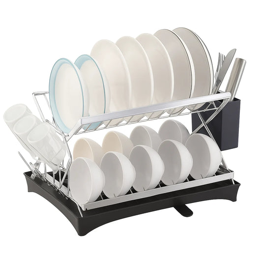 Escurridor Organizador de Platos 2 Niveles X