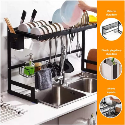 Escurridor Organizador de Platos de Cocina 85 cm