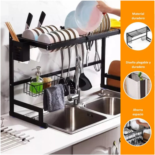 Escurridor Organizador de Platos de Cocina 85 cm
