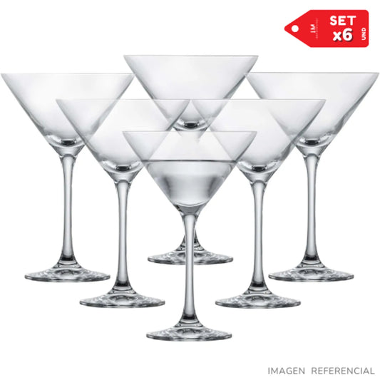 Copas de vino champagne elegante de vidrio 200ml Set x6