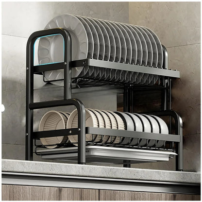 Escurridor Organizador Rack de 2 Niveles