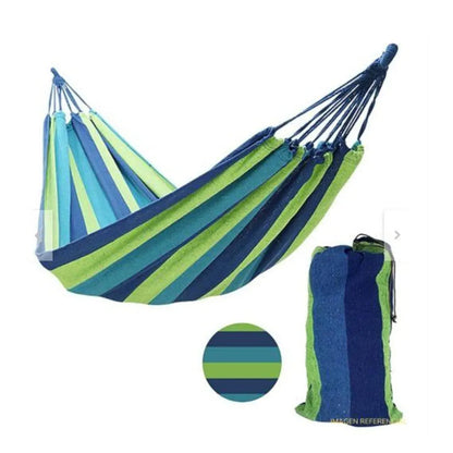 Hamaca colgante con funda portatil multicolor