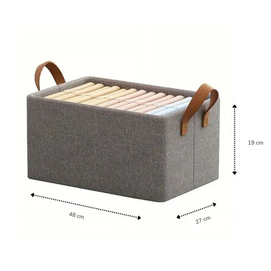 Organizador Ropa Plegable Inspira X6 Gris Con Asas