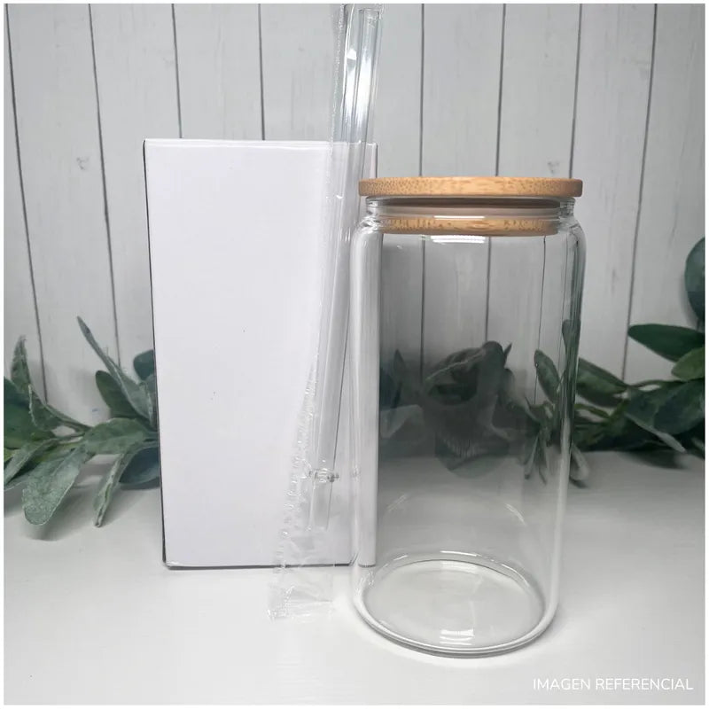 Frasco de vidrio con sorbete