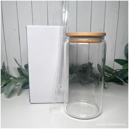 Frasco de vidrio con sorbete